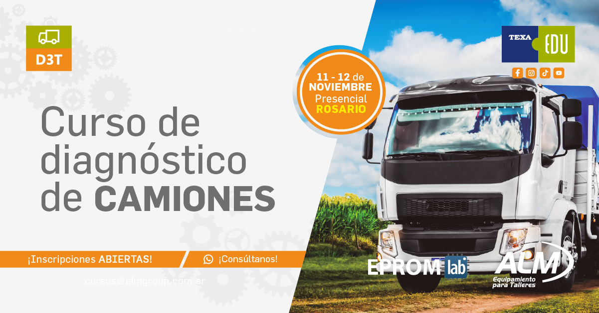 Curso de diagnóstico de camiones - PRESENCIAL en Rosario 