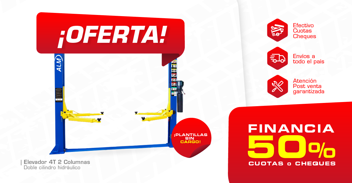 FINANCIAMOS tu ELEVADOR 50% CUOTAS o CHEQUES 