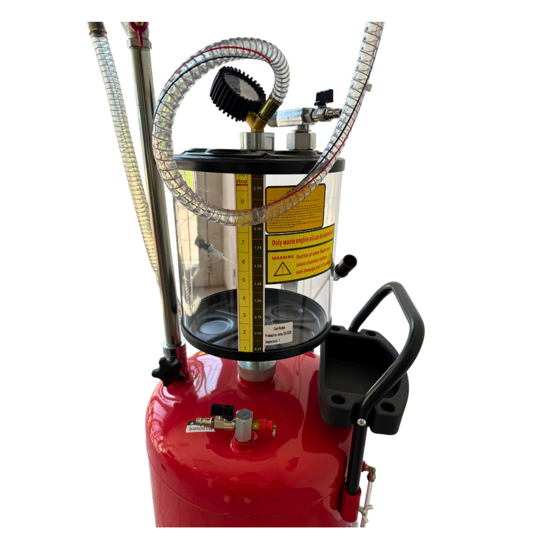 EXTRACTOR RECOLECTOR DE ACEITE NEUMATICO 70L CON VISOR